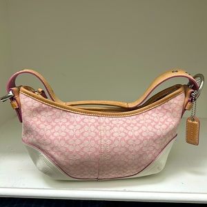 Coach spring handbag and matching wallet